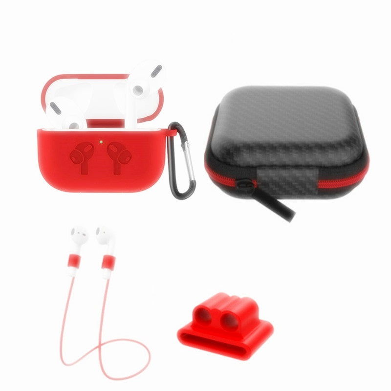 5 in 1 Silicone Case with Ear Hook Grips Straps Clips Tips Grips for AirPods Pro (1st Gen.) 5 in 1 Silicone Case with Ear Hook Grips Straps Clips Tips Grips for AirPods Pro (1st Gen.)